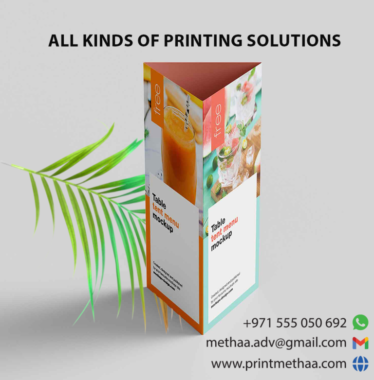 Restaurant paper menu print